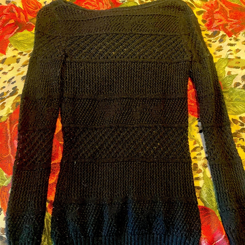 Guess black sweater top